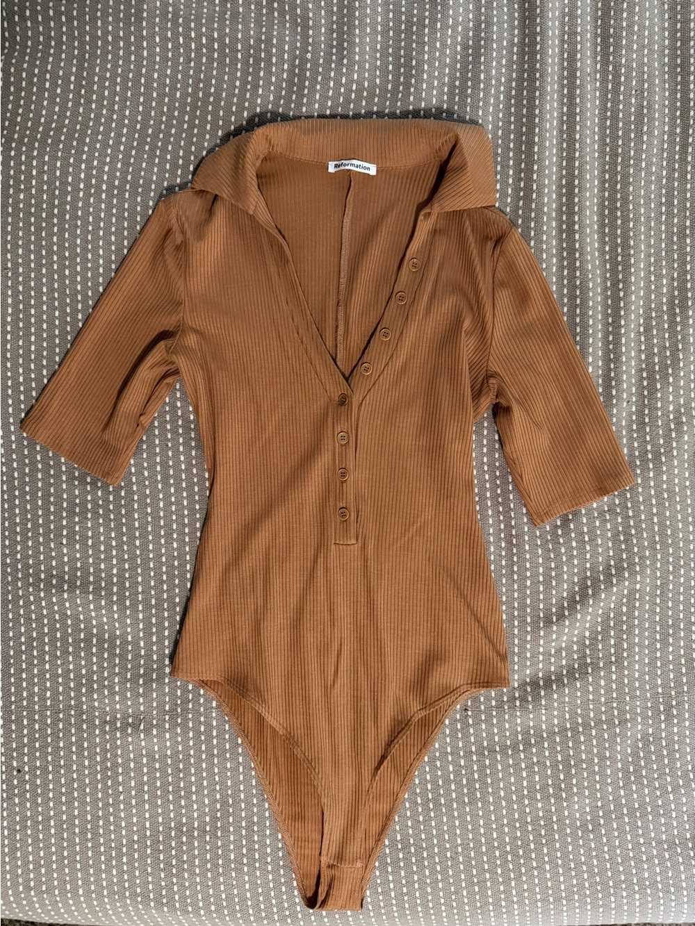 Reformation brown onesie